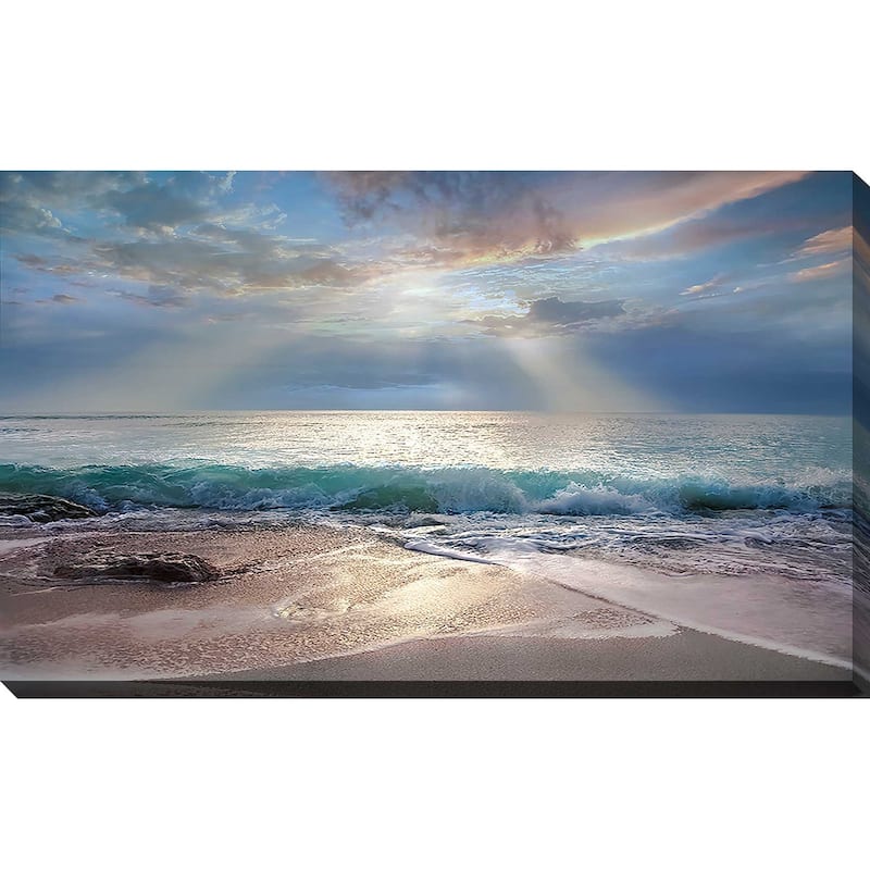 "Aqua Blue Morning" Print on Canvas