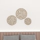 preview thumbnail 26 of 30, Metal Starburst Wall Decor with Cutout Design - Gold or Silver - Set of 3