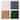 6 in. x 6 in. Glossy Beveled Wall Tile Collection in Green, Beige, Gray and Cream Box of 44