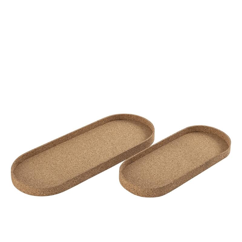 Oval Cork Tray Small