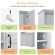 preview thumbnail 28 of 75, GDFStudio - Elijah Tall Bathroom Cabinet with Tilt-Out Laundry Hampers and Adjustable Shelves