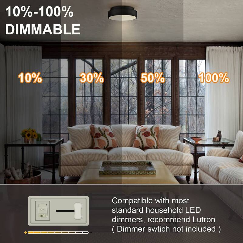 Bonucci Dimmable 12 Inch LED Flush Mount Ceiling Light