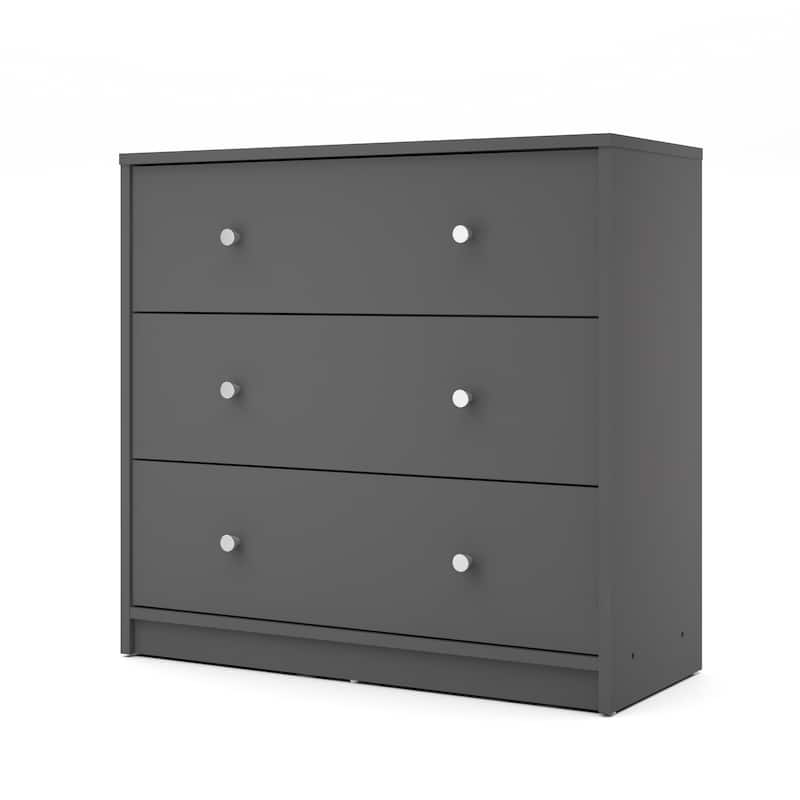 Porch & Den Zoe 3-drawer Engineered Wood Chest - Grey