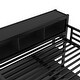 preview thumbnail 47 of 50, All-in-One Metal Loft Bed with L-Shaped Desk & Wardrobe, Bedrooms Bed Frame with Storage Cubes, Shelves, Full-Length Guardrails