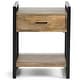 preview thumbnail 8 of 18, WYNDENHALL Lawson SOLID MANGO WOOD and Metal 20 inch Wide Rectangle Modern Industrial End Side Table - 19.7 W x 22 D x 25.6 H