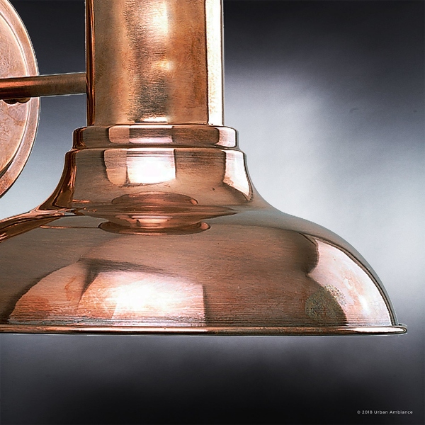 Industrial copper wall lights top