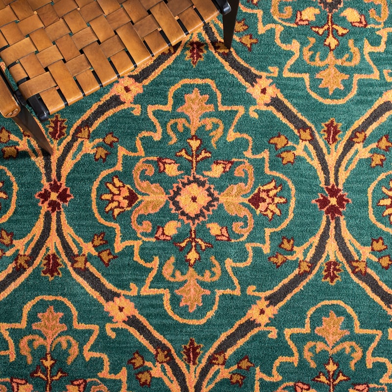 SAFAVIEH Handmade Heritage Argyle Traditional Wool Rug