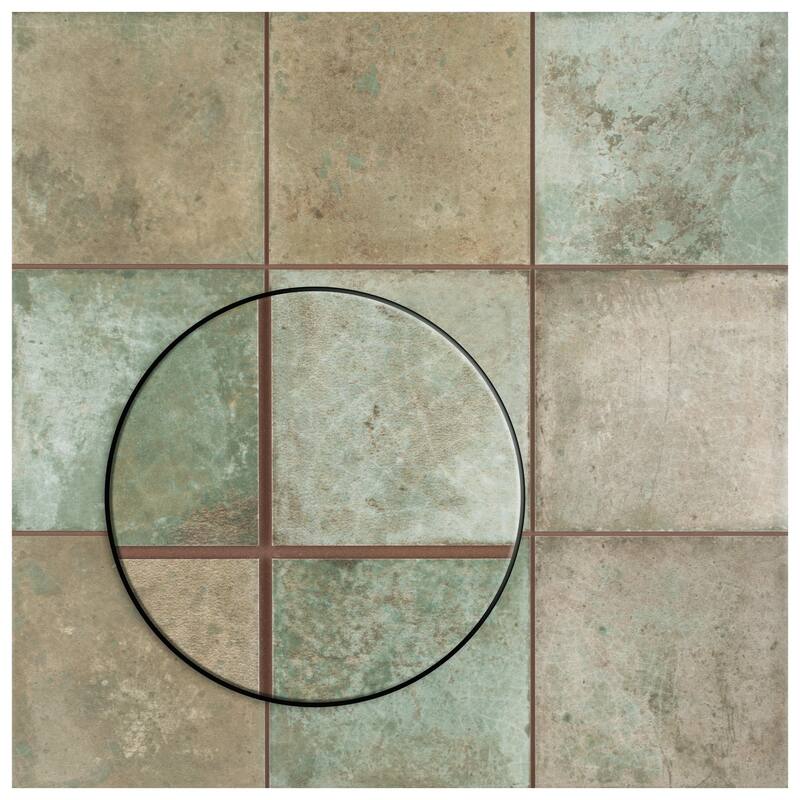 Merola Tile Kings Etna Sage 13-1/8" x 13-1/8" Ceramic Floor and Wall Tile