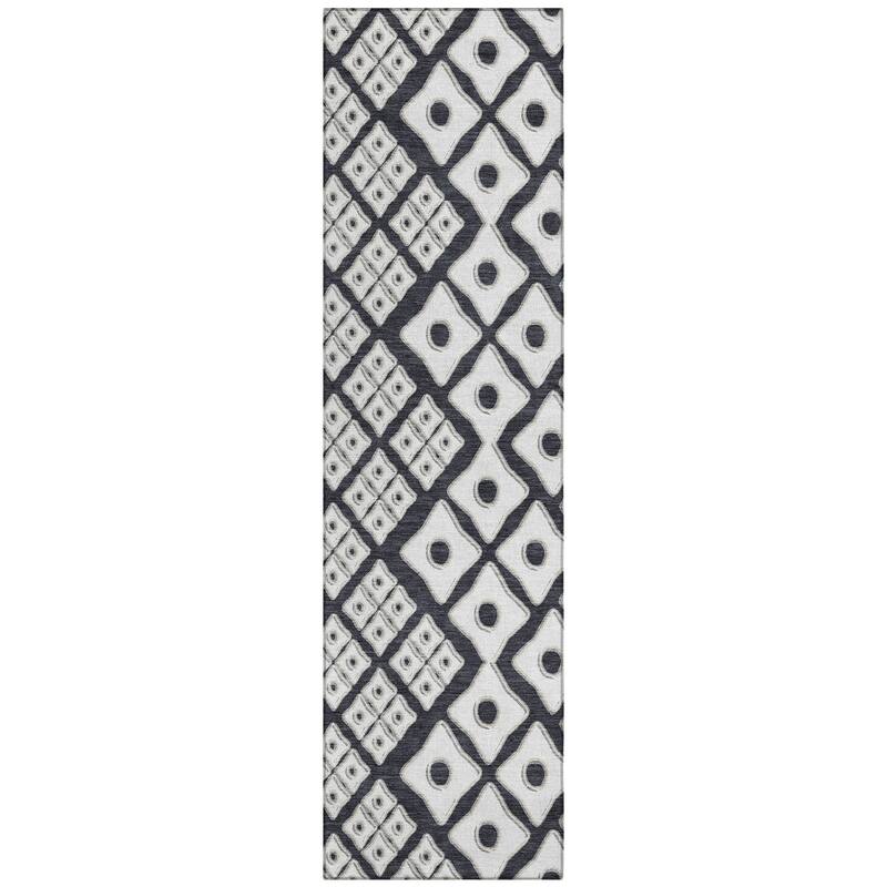 Machine Washable Indoor/ Outdoor Chantille Diamond Rug