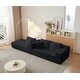 preview thumbnail 46 of 46, GDFStudio - 104" Cloud Modern Innovative Chenille Modular Sofa with L-Shape Chaise and Deep Seat