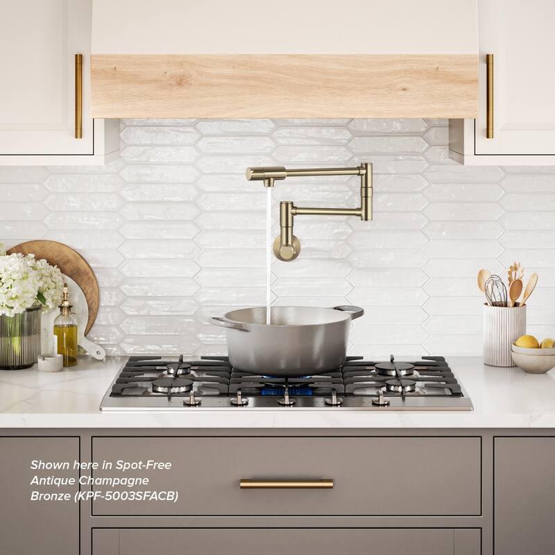 Kraus KPF-5003 Bolden 4 GPM Wall Mounted Single Hole Pot Filler