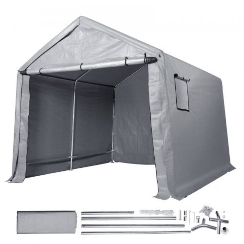 Heavy Duty Outdoor Storage Shelter Portable Garage Tent with Windows
