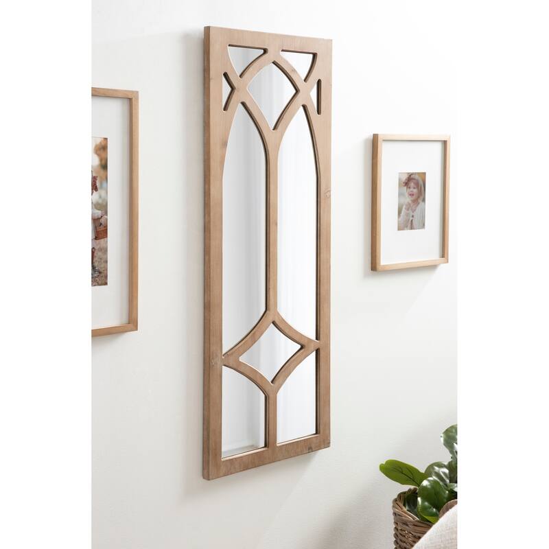 Kate and Laurel Pierette Framed Wall Mirror - 16x42