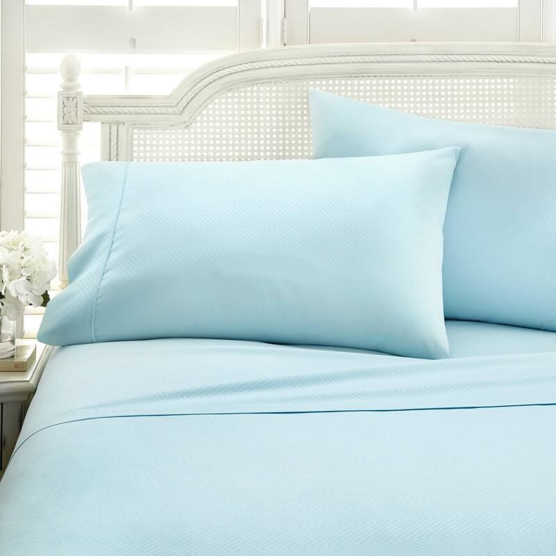 Becky Cameron Chevron 4-piece Deep Pocket Bed Sheet Set