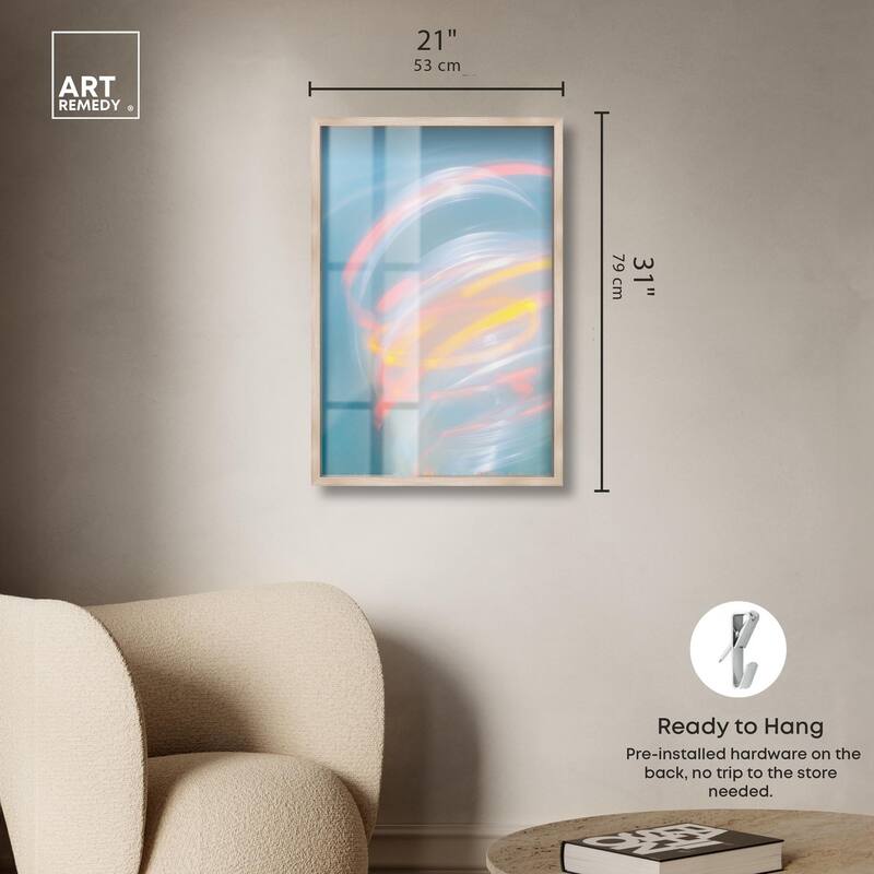 Swirling Light I Shadowbox by Art Remedy