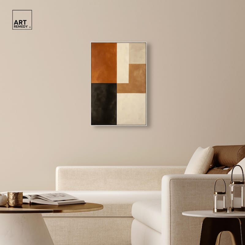 Tonal Grid II Canvas by Art Remedy