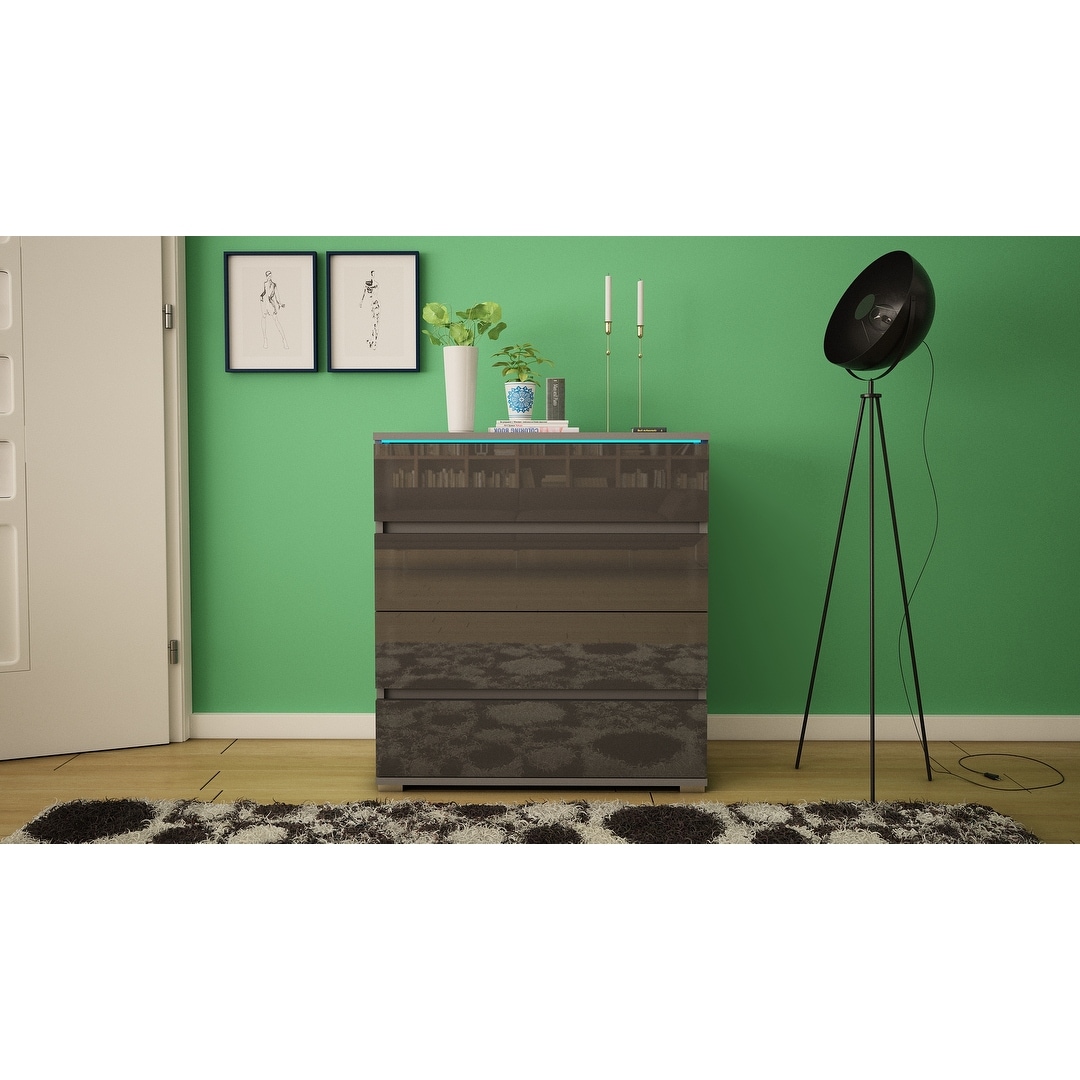 Strick Bolton Cyrena Glossy Modern Dresser