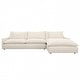 preview thumbnail 3 of 4, Glendale Right-Facing Upholstered Chaise Sectional, Cream