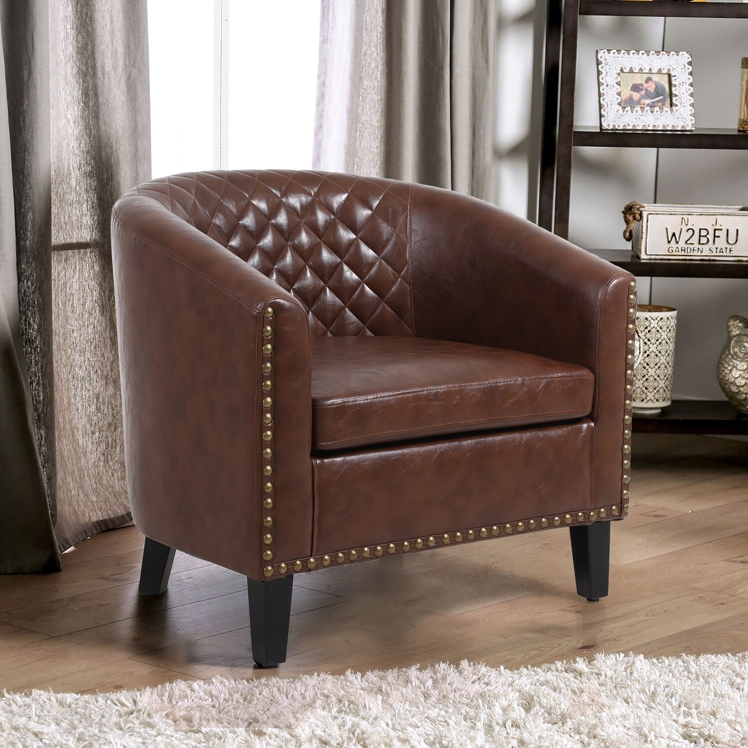 Rivet leather chair outlet