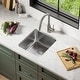 preview thumbnail 35 of 89, KRAUS Dex Stainless Steel Single Bowl Undermount Kitchen Bar Sink