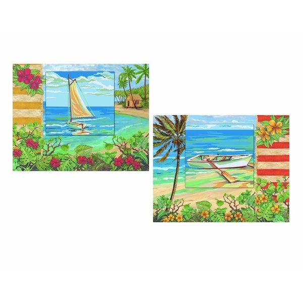Plaid:Craft Paint By Number Studio Set 11"X14" 2/Set-Plantation Key