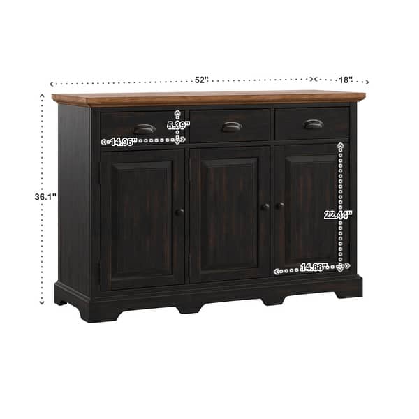 Eleanor Wood Cabinet Buffet Server by iNSPIRE Q Classic