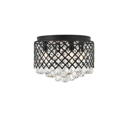 Tully 4 light Matte Black Flush Mount