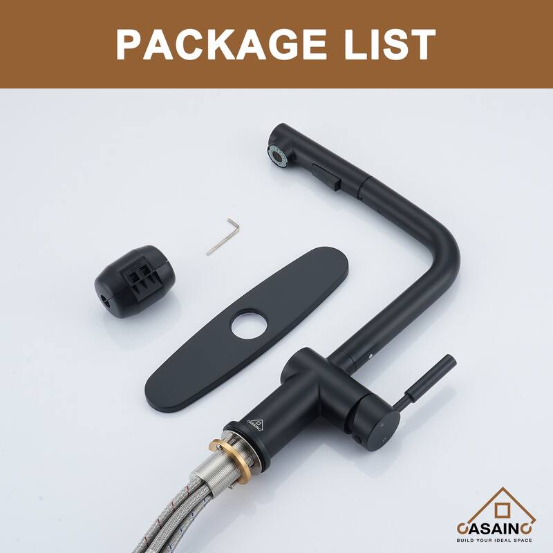 Single Handle Pull Out Sprayer Kitchen Faucet