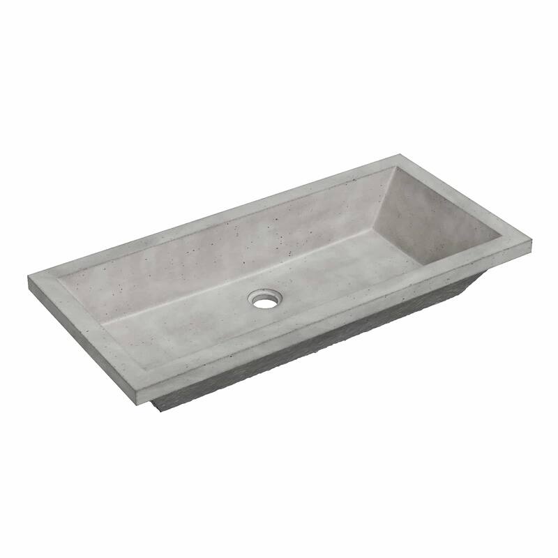 Arcata NativeStone drop-in Rectangular Bathroom Sink