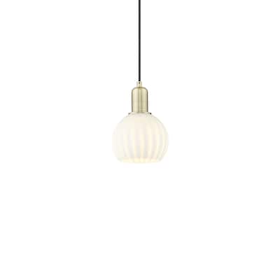 Innovations Lighting 716-1P-9-6 White Venetian Pendant White Venetian
