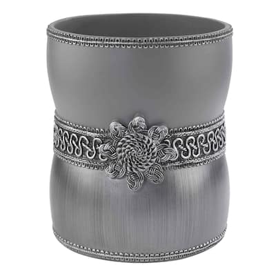 Avanti Linens Braided Medallion Wastebasket