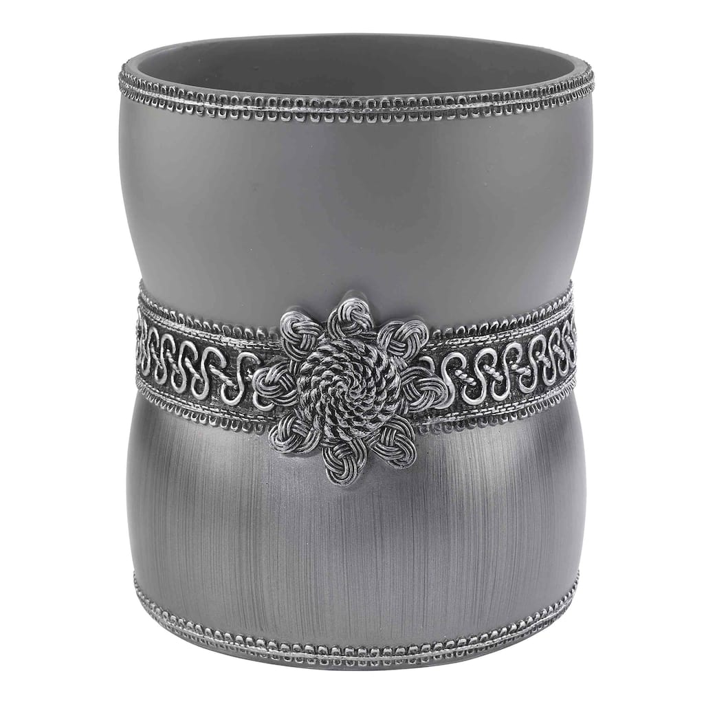 Avanti Linens Braided Medallion Wastebasket