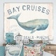 preview thumbnail 1 of 4, Designart "RW Floursack Nautical I" Cottage Canvas Wall Art 20 in. wide x 12 in. high