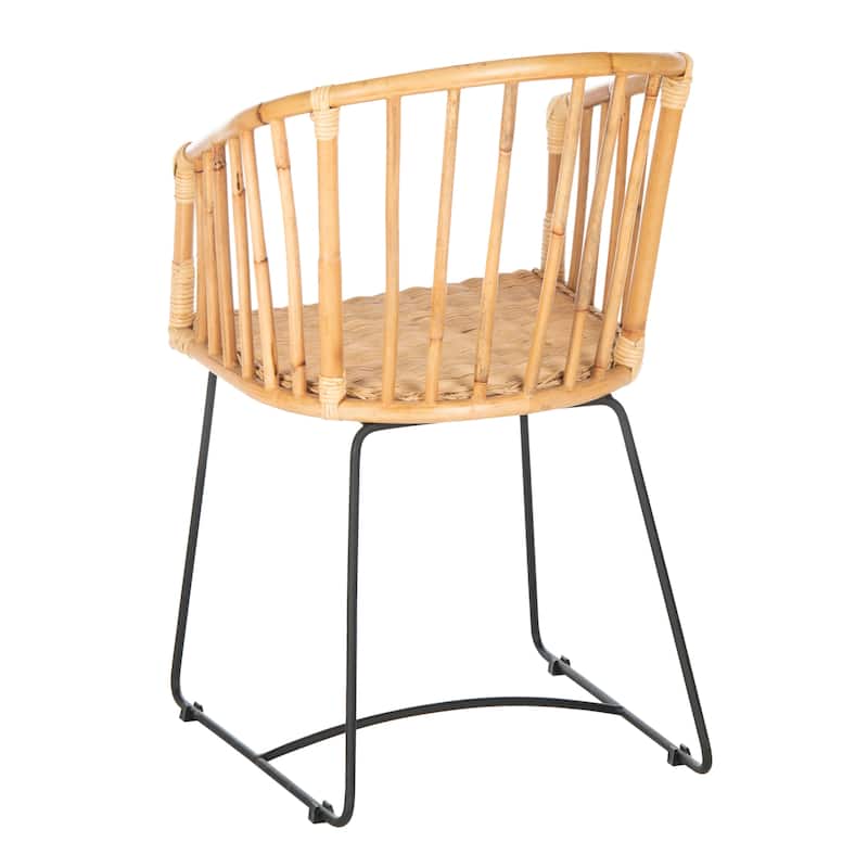 SAFAVIEH Ethie Rattan Natural Dining Chair - 22Wx22Dx32H