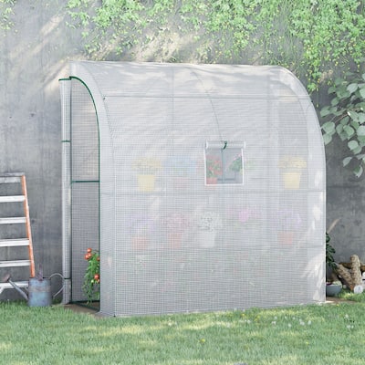 7' X 3' X 7' Outdoor Walk-in Greenhouse, White