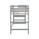 preview thumbnail 7 of 14, Bunk Beds with Platform Stairs and Guard Rails, Underbed Space