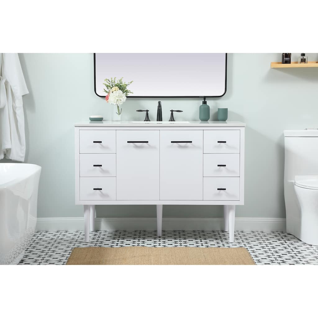 Fern 36 - 48 Inch Single Bathroom Vanity