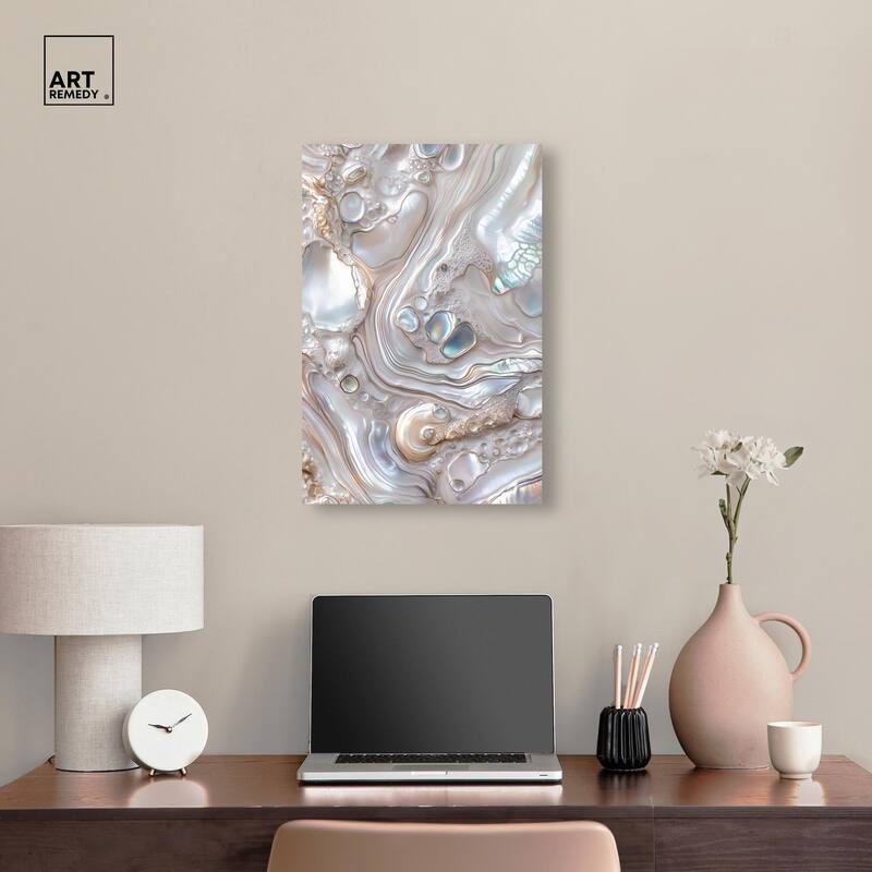 Fluid Preciousness II Canvas by Art Remedy, Gallery Wrapped