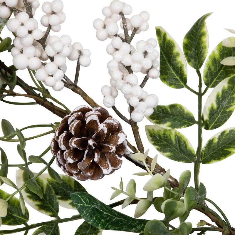 Real Touch™️ Frosted Pinecones Artificial Christmas Garland - 5' x 10" - Unlit