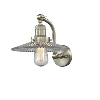 Innovations Lighting Halophane Single Light 12" Tall Bathroom Sconce