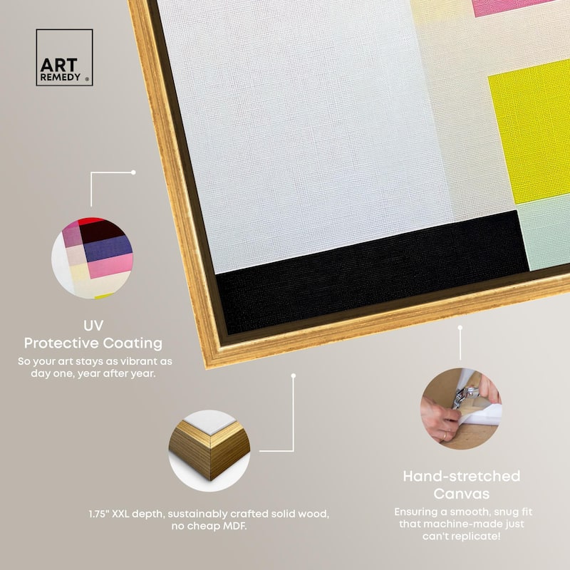 Quadratic Composition Canvas by Art Remedy