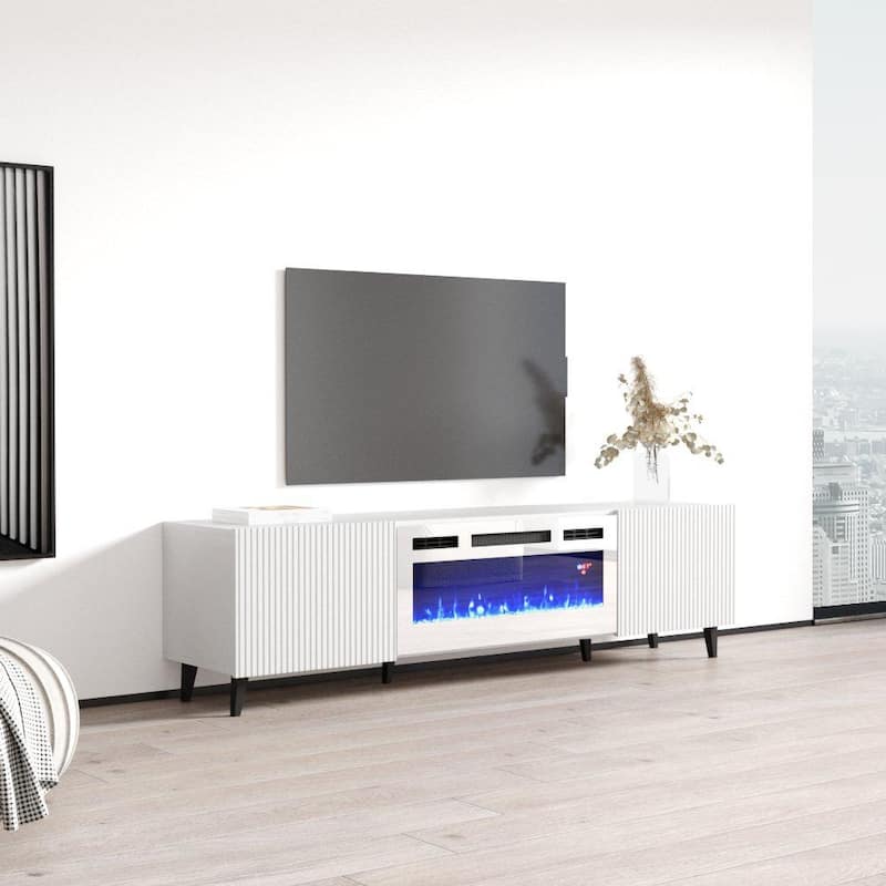 Pafos WH-EF 71" Electric Fireplace TV Stand
