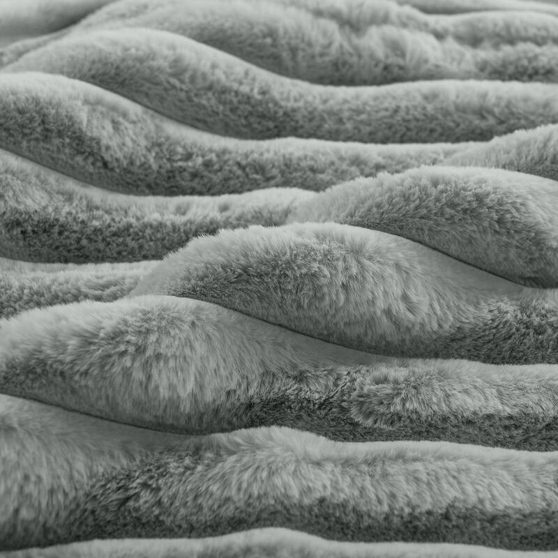 114” Modern Corduroy Striped U-shaped Combination Sofa with Pull-out Bed and Storage Chaise