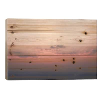 Magical Sunset Print On Wood by Honeymoon Hotel - Multi-Color
