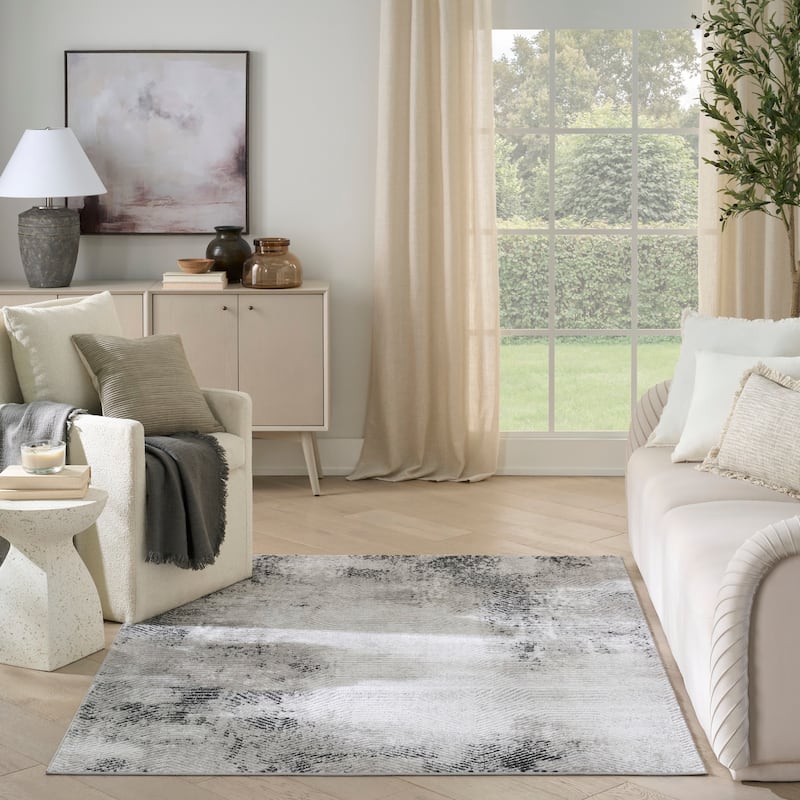 Nourison Home Dekor Indoor only Grey Persian Area Rug