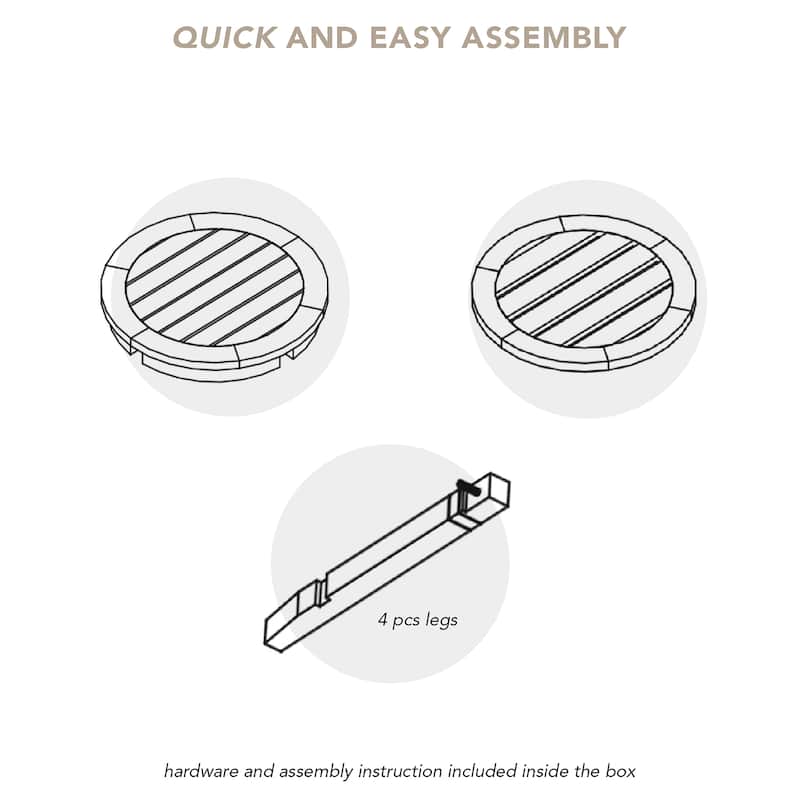Cambridge Casual Clovis 3-piece Teak Outdoor Rocking Chair Set