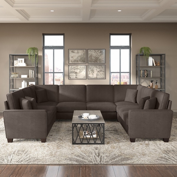 Stockton 125W U Shaped Sectional Couch by Bush Furniture On Sale