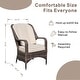 preview thumbnail 9 of 15, Outdoor Wicker Patio Rectangle Gas Fire Pit Table Set with 6 Chairs by Moda Furnishings (Including Rain Cover)