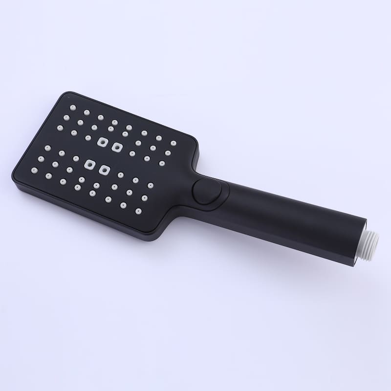 3-Spray Function Hand Shower With Slide Bar Kit In Matte Black