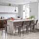 Andeworld farmhouse bar stools ,counter height bar stools set of 4 - Set of 4 - Rust - Counter height